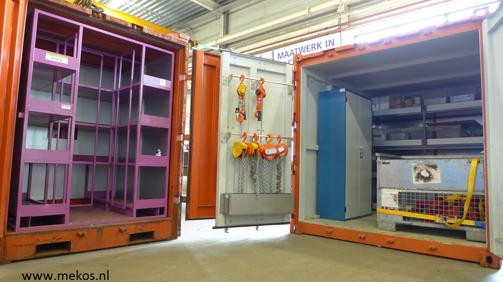 Offshore containers inrichten.......