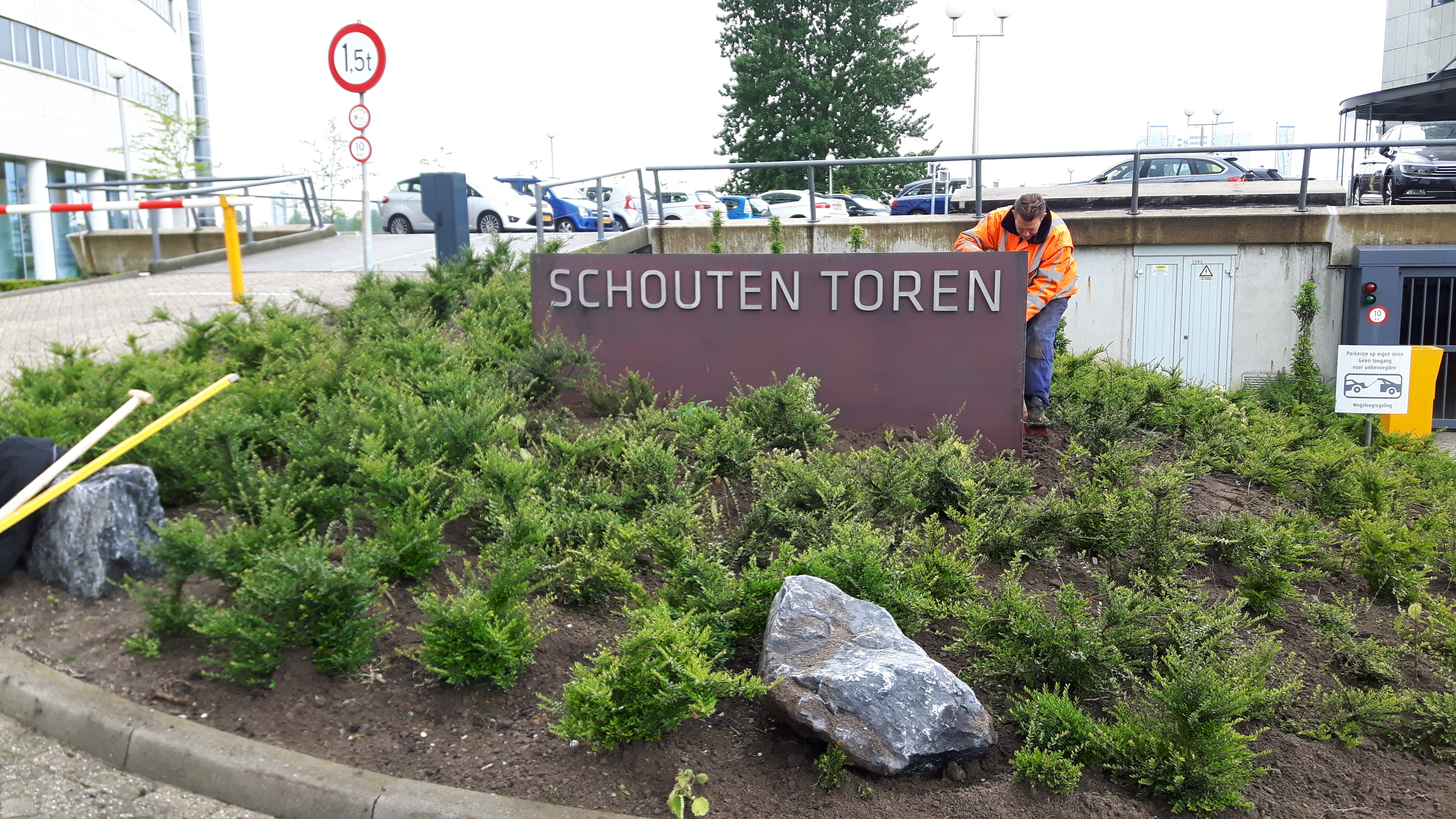 Mekos Schagerbrug voor stalen naamborden.......