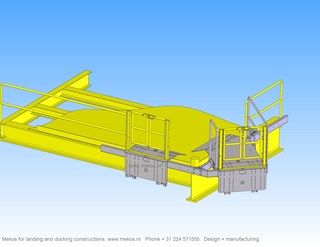 gangway docking landing constructions offshore subsea windenergy  mekos schagerbrug